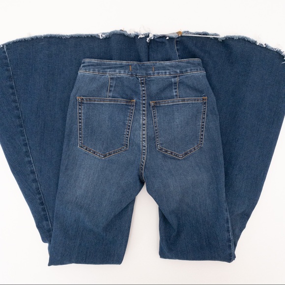 FREE PEOPLE Just Float On Flare Jeans Size 24 - Picture 10 of 11